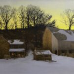 Peter Sculthorpe, Dawn in January, 2025, Oil on linen, 31 ½ x 59 ½ inches