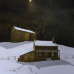 Peter Sculthorpe, Deep Snow, 2025, Oil on linen, 40 x 30 inches