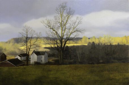 Peter Sculthorpe, Ramsey Road Farm, 2025, Oil on linen, 20 x 30 inches