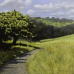 Peter Sculthorpe, Yorklyn Trail, 2025, Oil on panel, 8 x 8 inches