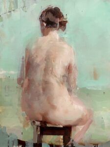 Alex Kanevsky, T.S., 2003, oil on board, 18 x 24 inches