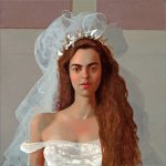 Bo Bartlett, La Pequena Novia, oil on board, 24 x 24 inches