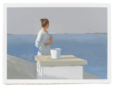 Bo Bartlett, Sorceress (SOLD), 2022, Gouache on paper, 22 ½ x 30 inches