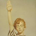 Bo Bartlett, Study for Pledge of Allegiance (SOLD), 2006, Oil on panel, 24 x 24 inches