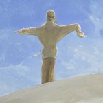 Bo Bartlett, The Orator (SOLD), 2006, gouache on paper, 12 1/4 x 15 1/2 inches