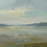 Christine Lafuente (b.1968), Blue Hill Bay Islands, Late Afternoon, 2018, Oil on linen, 16 x 16 inches