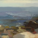 Christine Lafuente (b.1968), Seawall, Tide Coming In, 2018, Oil on linen, 11 x 14 inches