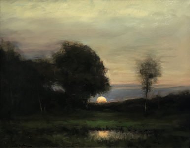 Dennis Sheehan, Last Light, Oil on canvas, 16 x 20 inches