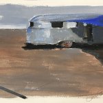 Francis Di Fronzo, Study for Si Tu Disais, 2018, watercolor and gouache on paper, 7x12 inches