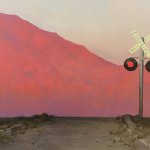 Francis Di Fronzo, The Crossing, oil over watercolor and gouache, 16x20 inches