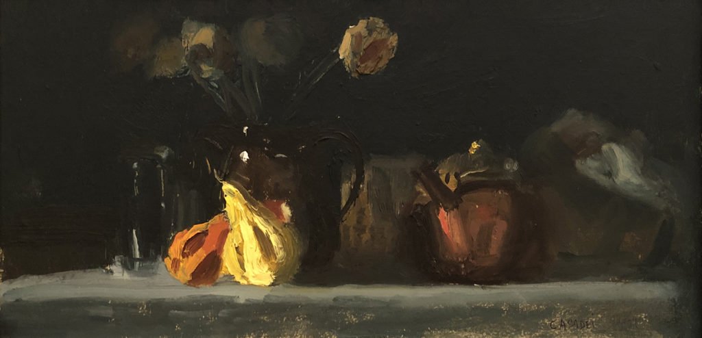 Giovanni Casadei, Contrast, 2019, Oil on panel, 6 ½ x 12 ½ inches