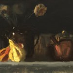 Giovanni Casadei, Contrast, 2019, Oil on panel, 6 ½ x 12 ½ inches