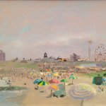 Giovanni Casadei, Ferris Wheel, 2014, oil on panel, 9 x 11 inches