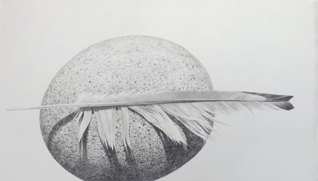 Greg Mort, Feather Weight, 2019, Watercolor, 16 x 28 inches