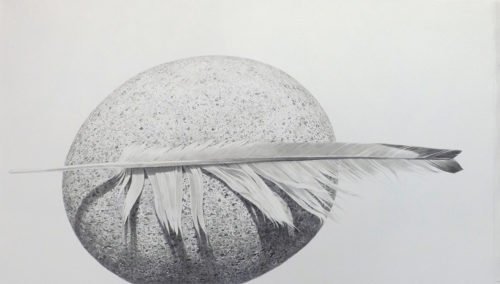 Greg Mort, Feather Weight, 2019, Watercolor, 16 x 28 inches