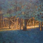 Greg Mort, Forest Light, oil on canvas, 24 x 34 inches
