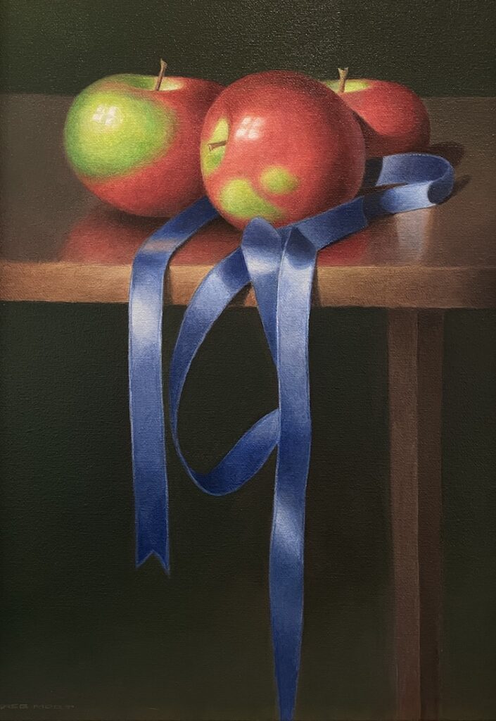 Greg Mort, Satin Finish, 2003, Oil on canvas, 14 x 10 inches