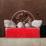 Jon Mort, Stargazers, 2017, colored pencil on bristol board, 15 x 15 inches