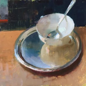 Jon Redmond, Lime Rock 73, 2019, Oil on board, 10 x 10 inches