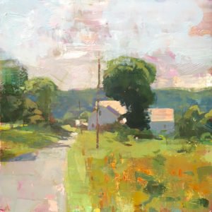 Jon Redmond, Tatro Road, 2019, Oil on board, 10 x 10 inches