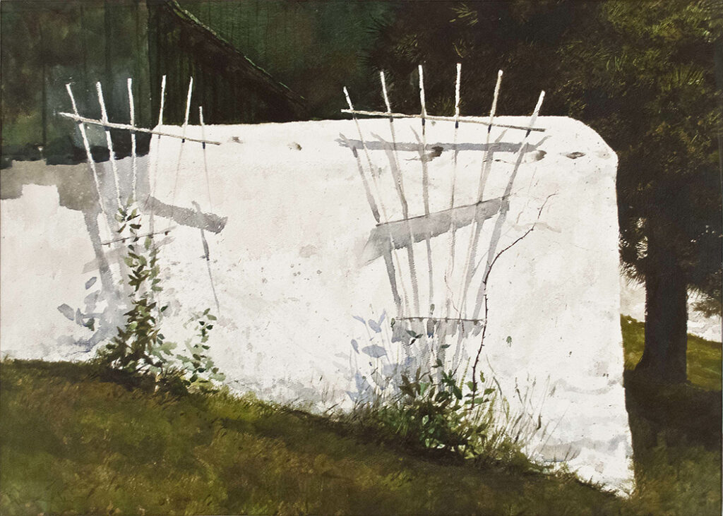 Jamie Wyeth, Trellis, 1974, Watercolor, 21 ½ x 30 inches