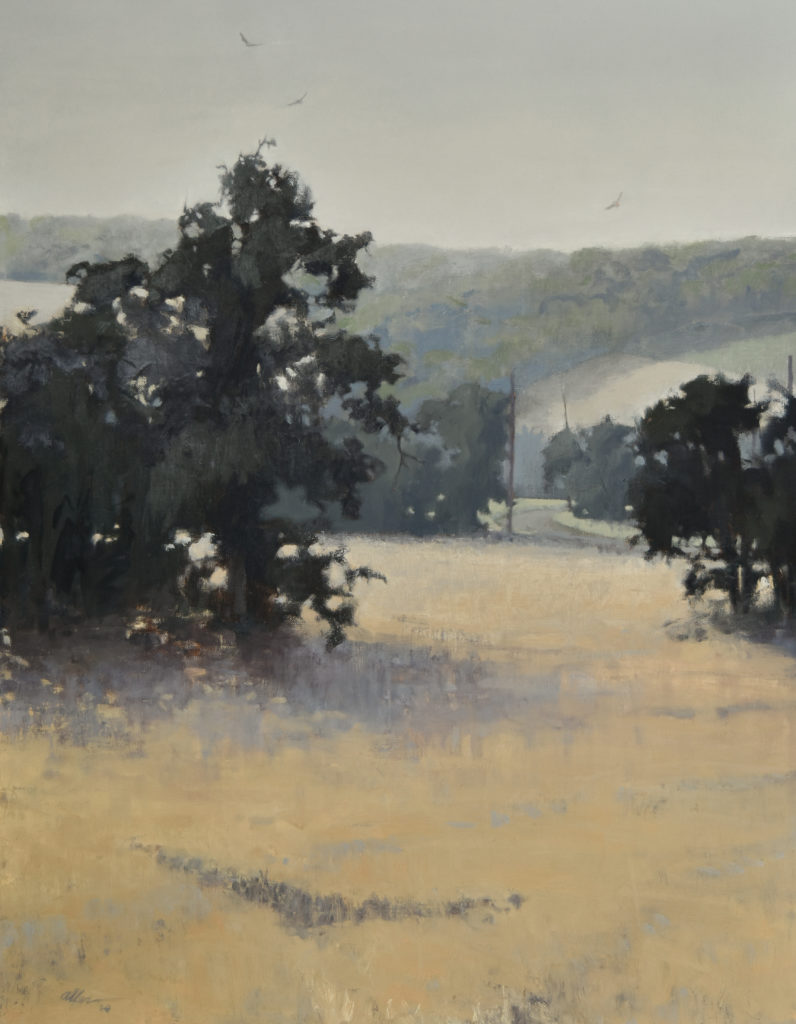 Michael Allen, Updraft, 2020, Oil on linen, 34 x 26 1/2 inches