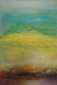 Murray Dessner, Reaching Forward, 2003, Acrylic on canvas, 63 x 44 inches