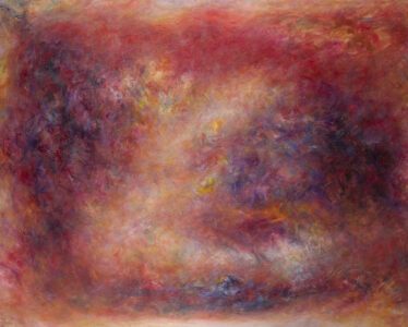 Murray Dessner, Red Garden, 2002, acrylic on canvas, 48 x 59 inches