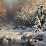 Michael Godfrey, Winter Lace, Oil on canvas, 18 x 24 inches