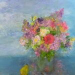 Mary Page Evans, Seaside Bouquet, 2025, Oil on canvas, 30 x 40 inches