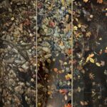 Peter Sculthorpe, Downstream Triptych, 1993, Watercolor, 96 x 90 inches