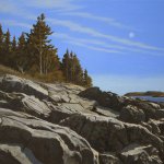 Peter Sculthorpe, Granite Shores, 2016, oil on birch panel, 9 x 12 inches