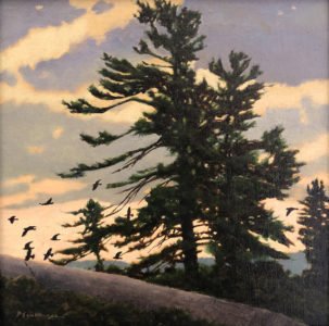 Peter Sculthorpe, Up North, 2019, Oil on panel, 8 x 8 inches