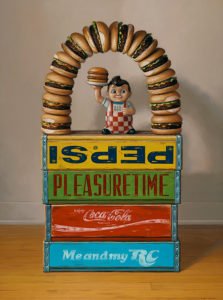 Robert C. Jackson, Bob's Burger Arch, Oil on linen, 40 x 30 inches