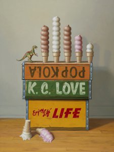 Robert Jackson (b.1964), Soft Served, 2018, Oil on linen, 40 x 30 inches