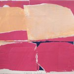 Stuart Shils, Seeing Her at the Beach, 2015, painted paper collage, 10 x 12 inches