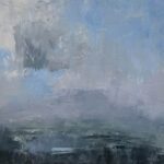 Stuart Shils, Toward Seymour Lake, Passing Clouds, 2002, oil on panel, 9 x 10 inches