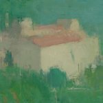 Stuart Shils, Villa in the Distance, 2008, oil on mounted linen, 10 x 13 inches