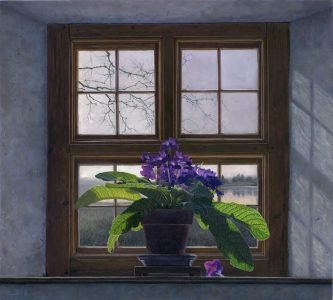 Timothy Barr, Cape Primrose, 2021, Oil on panel, 27 x 30 inches
