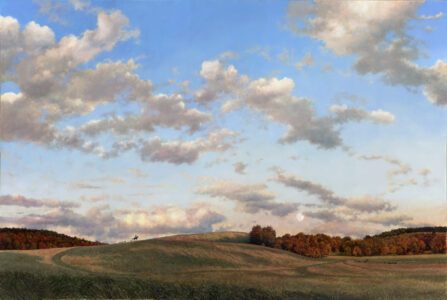 Timothy Barr, Knights, Oil on panel, 20 x 30 inches