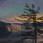 Timothy Barr, Solstice, 2018, oil on panel, 23 x 27 inches