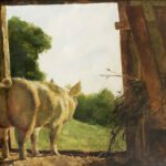 Jamie Wyeth, Baby Jane in Summer (SOLD), 1978, Watercolor, 25 x 36 inches