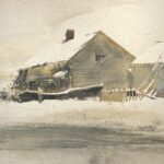 Andrew Wyeth (1917-2009), Station Road, 1960, Watercolor, 19 1/2 x 27 1/2 inches