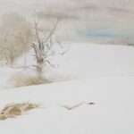 Andrew Wyeth (1917-2009), Fallen Deer, c. 1999, Watercolor, 25 ¼ x 18 ½ inches