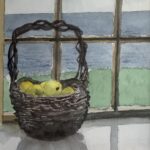 Ann Wyeth McCoy (1915-2005), Basket of Fruit, 2005, watercolor, 13 x 10 inches