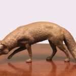 J. Clayton Bright, Red Fox (vulpes fulva) (table size), Bronze, 15 x 6 ¾ x 5 inches, Edition of 45