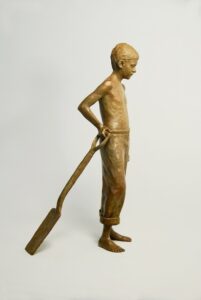 J. Clayton Bright, A Moment (table size), Bronze, 14 x 8 x 2 ½ inches, Edition of 25