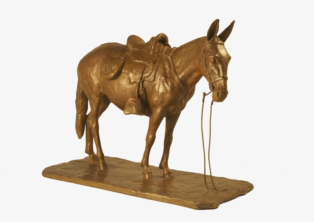 J. Clayton Bright, Crack Shot, Bronze, 11 ½ x 4 ½ x 9 inches, Edition of 15