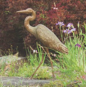 J. Clayton Bright, Great Blue, Bronze, 24 x 20 x 38 ½ inches, Edition of 30