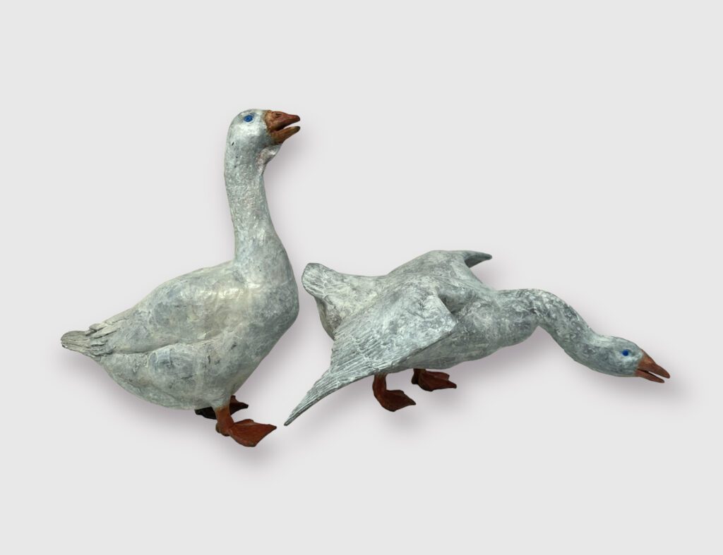 J. Clayton Bright, Intruder (table size), Bronze, 10 x 8 x 3 ½ inches / 12 x 9 ½ x 5 ½ inches, Edition of 25